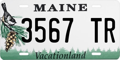 ME license plate 3567TR