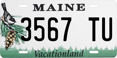 ME license plate 3567TU
