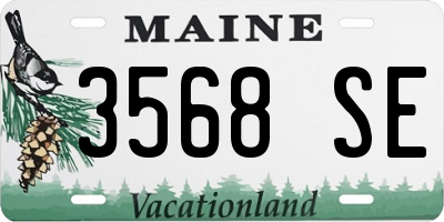 ME license plate 3568SE