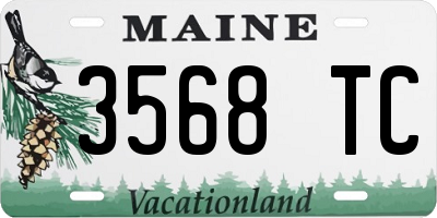 ME license plate 3568TC