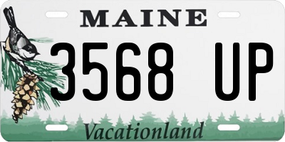ME license plate 3568UP