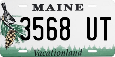 ME license plate 3568UT