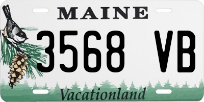 ME license plate 3568VB