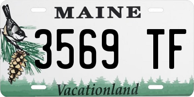 ME license plate 3569TF