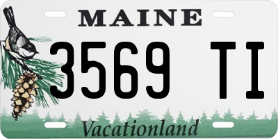 ME license plate 3569TI