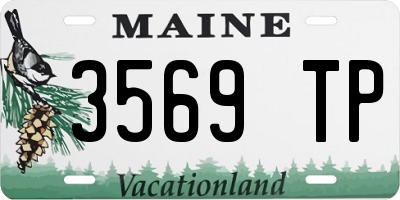ME license plate 3569TP