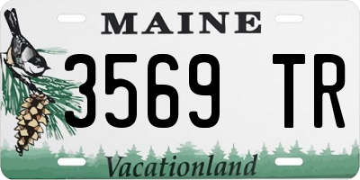 ME license plate 3569TR