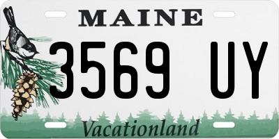 ME license plate 3569UY