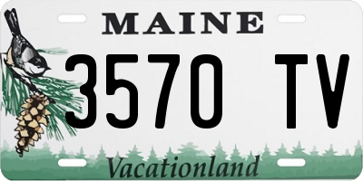 ME license plate 3570TV