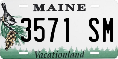 ME license plate 3571SM