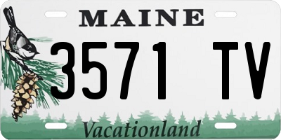 ME license plate 3571TV