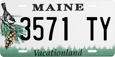 ME license plate 3571TY