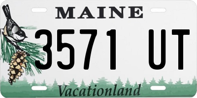 ME license plate 3571UT