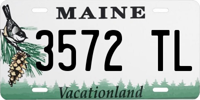 ME license plate 3572TL