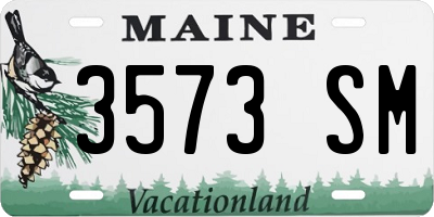ME license plate 3573SM