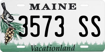 ME license plate 3573SS