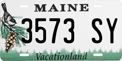 ME license plate 3573SY