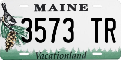 ME license plate 3573TR