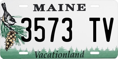 ME license plate 3573TV