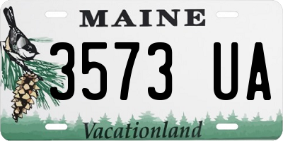 ME license plate 3573UA