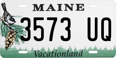 ME license plate 3573UQ