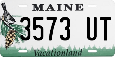 ME license plate 3573UT