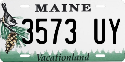 ME license plate 3573UY