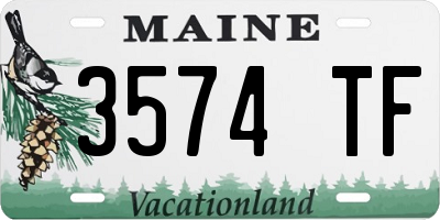 ME license plate 3574TF
