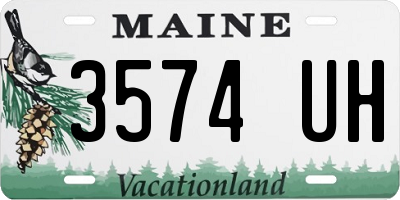 ME license plate 3574UH