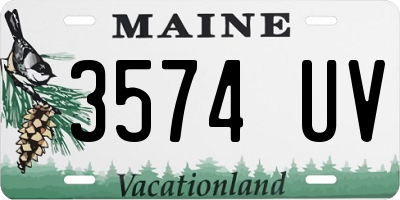 ME license plate 3574UV