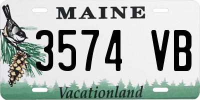 ME license plate 3574VB