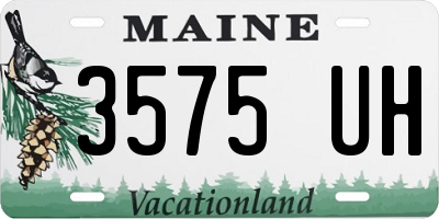 ME license plate 3575UH