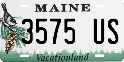 ME license plate 3575US
