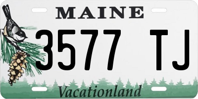 ME license plate 3577TJ
