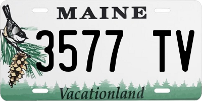 ME license plate 3577TV