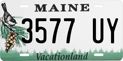 ME license plate 3577UY