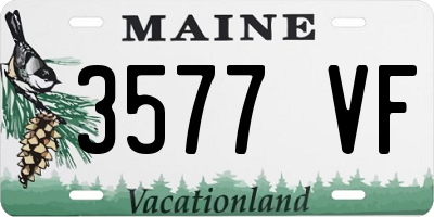 ME license plate 3577VF