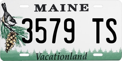 ME license plate 3579TS