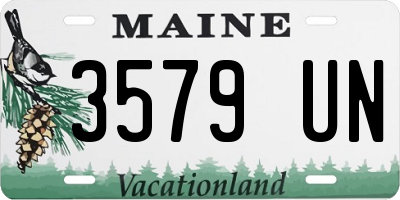 ME license plate 3579UN