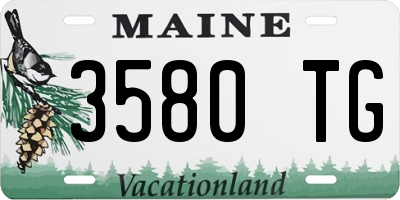 ME license plate 3580TG