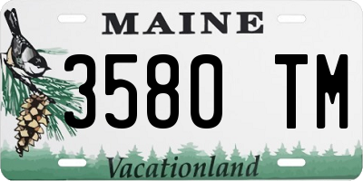 ME license plate 3580TM