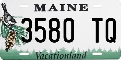 ME license plate 3580TQ