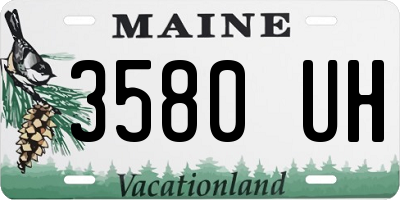 ME license plate 3580UH