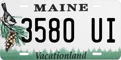 ME license plate 3580UI