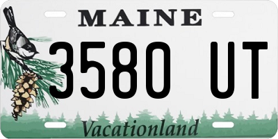 ME license plate 3580UT