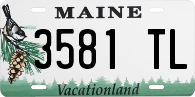 ME license plate 3581TL