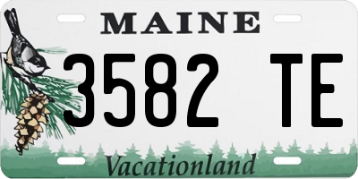 ME license plate 3582TE