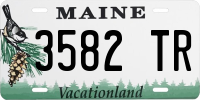 ME license plate 3582TR