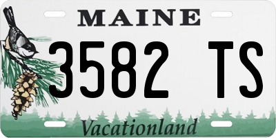 ME license plate 3582TS