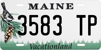 ME license plate 3583TP